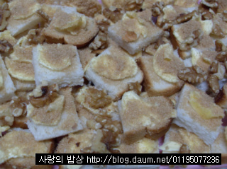 왕의 귀환 "축구응원간식~! 블루베리호두푸딩