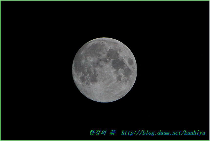 보름달-한강의 꽃