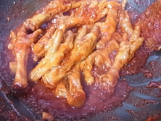 쟁반닭발 이미지