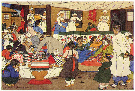 한국과 한국인의 90년전 그림 
