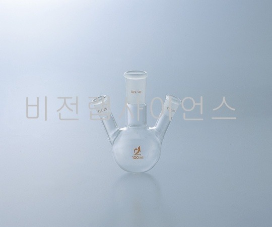 FLASK GLASS 3 ANGLE NECKS TS JOINT,공통접합3구플라스크  