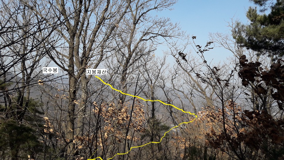 이천 양각산에서 해룡산 산길이 어려웠다(2019년2월24일)