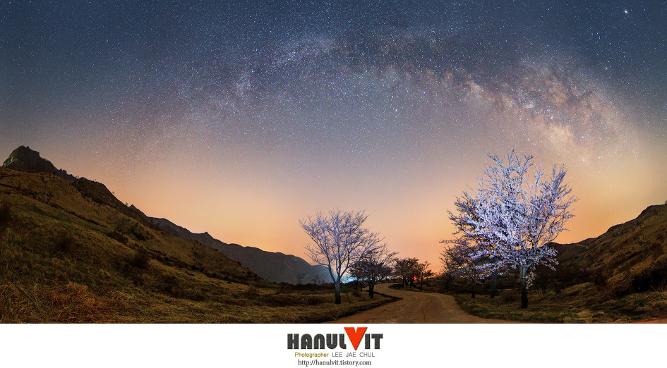 산벚꽃과 은하수..