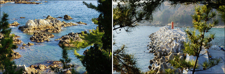 삼척 해신당공원 일출과 공원모습