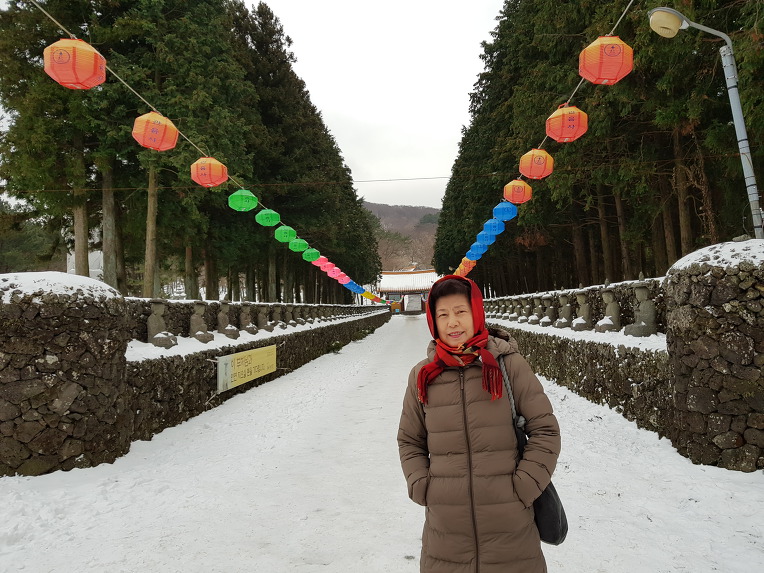 한라산 관음사 나한전에서 2019년1월1일
